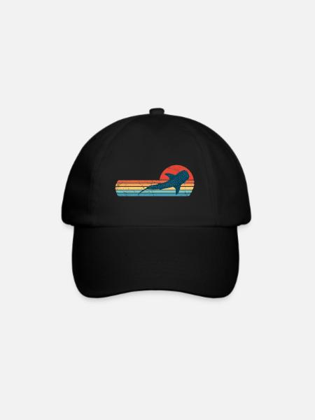 Walhai - Baseballkappe - Schwarz/Schwarz