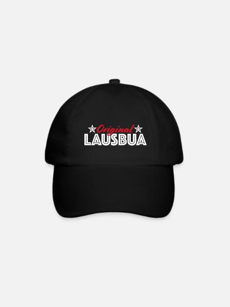 Original Lausbua Lausbuam lustig - Baseballkappe - Schwarz/Schwarz