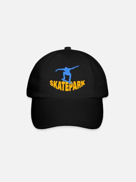 SKATEPARK - Baseballkappe - Schwarz/Schwarz