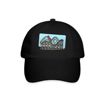 Achterbahn - Baseballkappe - Schwarz/Schwarz - Vorne