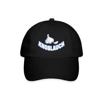 KNOBLAUCH - Baseballkappe - Schwarz/Schwarz - Vorne