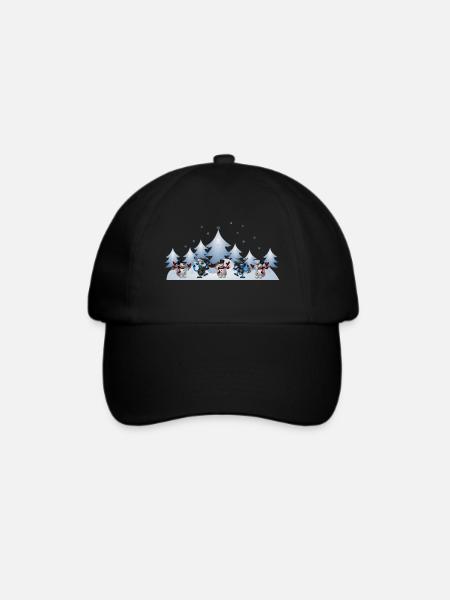 Winter - Baseballkappe - Schwarz/Schwarz