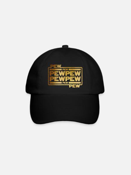 Pew Pew Pew - Baseballkappe - Schwarz/Schwarz