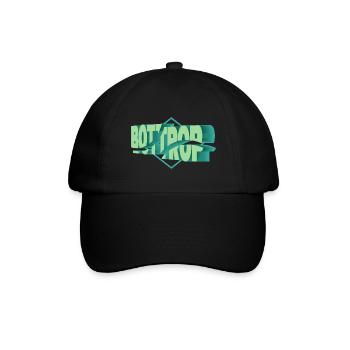 Bottrop Deutschland Stadt 3D Schrift Skyline - Baseballkappe - Schwarz/Schwarz - Vorne