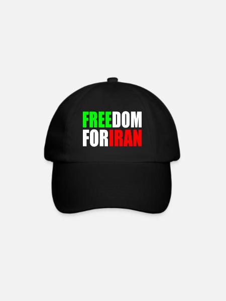 Freedom for iran - Baseballkappe - Schwarz/Schwarz