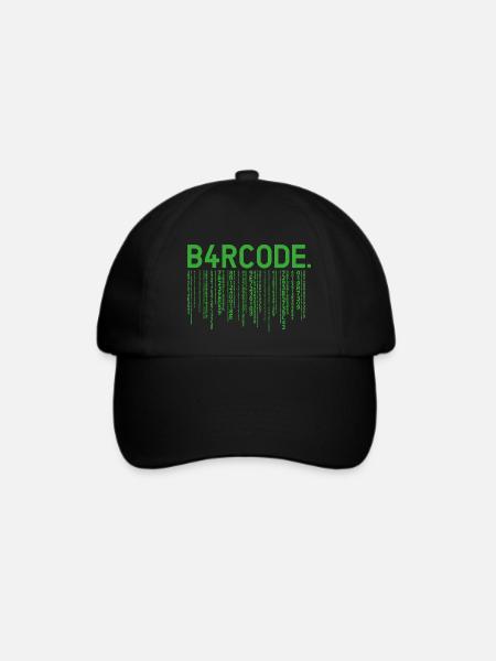 B4RCODE. Matrix - Baseballkappe - Schwarz/Schwarz