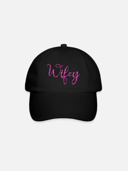 Wifey - Baseballkappe - Schwarz/Schwarz