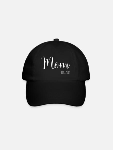 Mom Est. 2019 - Baseballkappe - Schwarz/Schwarz