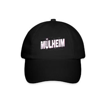 Mülheim Deutschland Stadt Schrift Heimat Liebe - Baseballkappe - Schwarz/Schwarz - Vorne