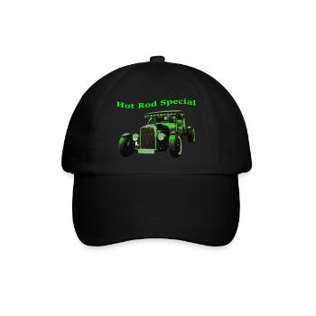 Hot Rod - Baseballkappe - Schwarz/Schwarz - Vorne