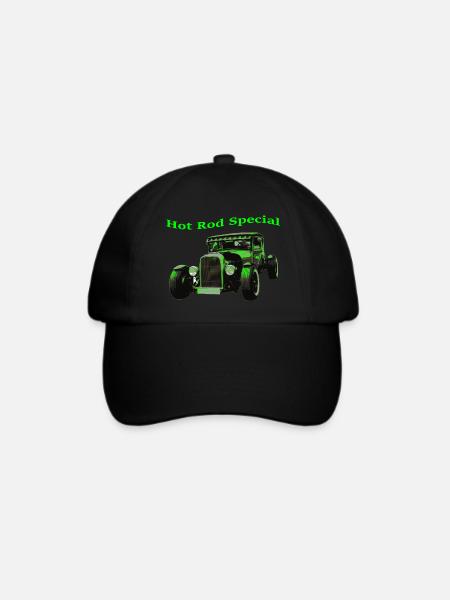 Hot Rod - Baseballkappe - Schwarz/Schwarz