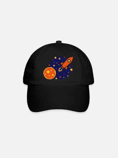 Rakete - Baseballkappe - Schwarz/Schwarz