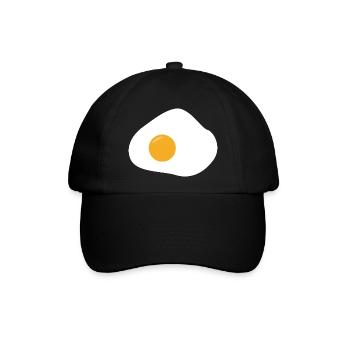 Spiegelei - Baseballkappe - Schwarz/Schwarz - Vorne