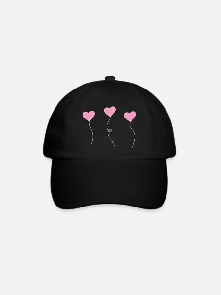 heart - Baseballkappe - Schwarz/Schwarz
