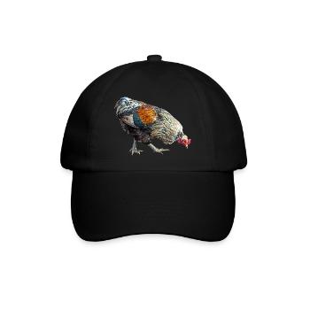 Hühnereier - Baseballkappe - Schwarz/Schwarz - Vorne