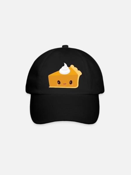 Kürbis Kuchen - Baseballkappe - Schwarz/Schwarz