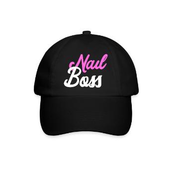 Nail Boss - Nageldesign - Baseballkappe - Schwarz/Schwarz - Vorne