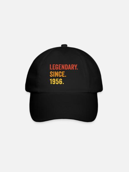 Legendary since 1956 - Baseballkappe - Schwarz/Schwarz