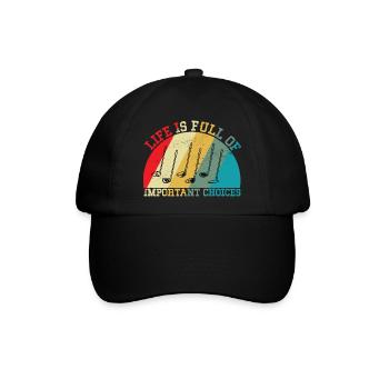 Important Choice Golf - Baseballkappe - Schwarz/Schwarz - Vorne