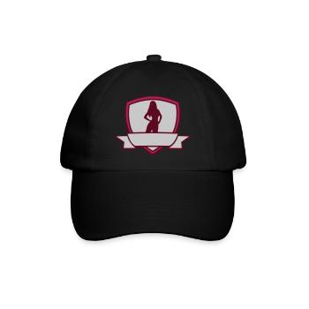Wappen Hot Girl - Baseballkappe - Schwarz/Schwarz - Vorne
