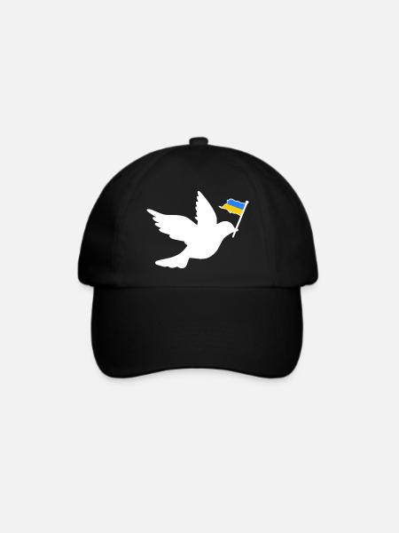 Ukraine - Baseballkappe - Schwarz/Schwarz