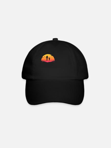 Sonnenaufgang Vater und Tochter Geschenk Vater und Tochter - Baseballkappe - Schwarz/Schwarz