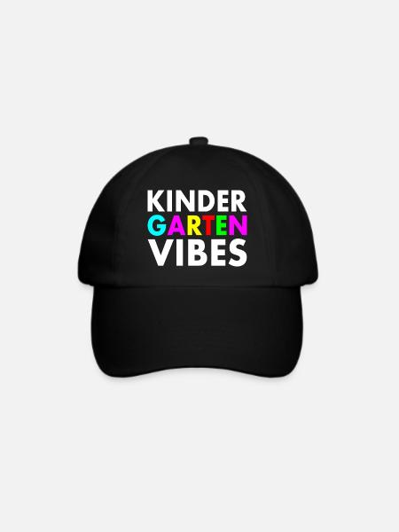 kindergarten vibes - Baseballkappe - Schwarz/Schwarz