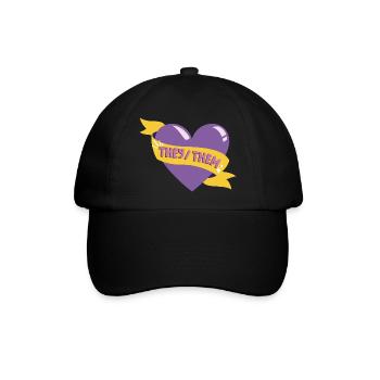 Sie sprechen sie aus - Baseballkappe - Schwarz/Schwarz - Vorne