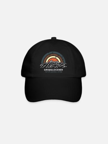 Großglockner Hohe Tauern Hochalpenstrasse Austria - Baseballkappe - Schwarz/Schwarz