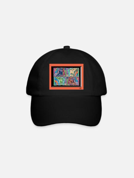 Freaky Ayahuasca - Baseballkappe - Schwarz/Schwarz