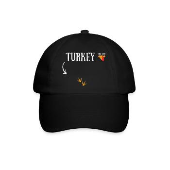 Thanksgiving Turkey - Baseballkappe - Schwarz/Schwarz - Vorne