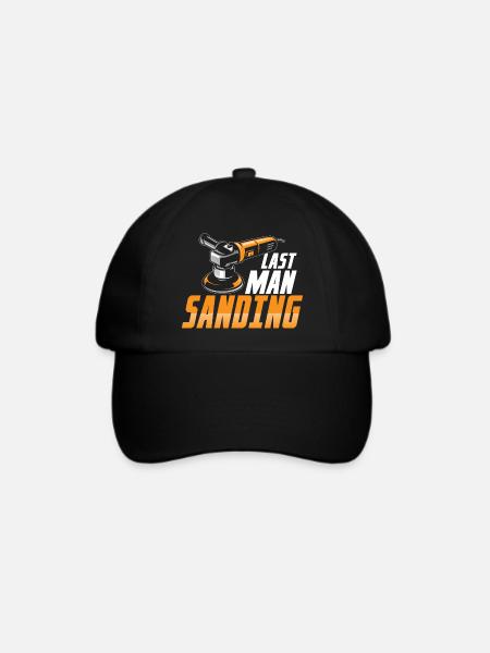 Last Man Sanding Auto Body Technician Painter - Baseballkappe - Schwarz/Schwarz