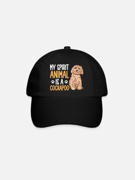 Cockapoo Hund - Baseballkappe - Schwarz/Schwarz