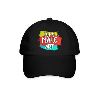Let's Make Art Education Art Teacher - Baseballkappe - Schwarz/Schwarz - Vorne