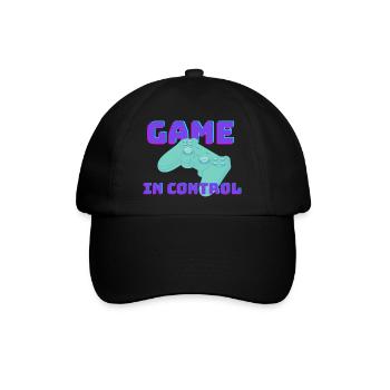 SPIEL unter Kontrolle - Baseballkappe - Schwarz/Schwarz - Vorne