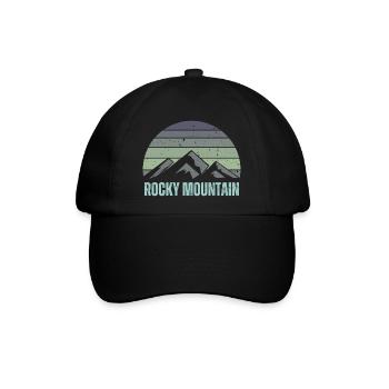 Rocky Mountain - Baseballkappe - Schwarz/Schwarz - Vorne