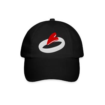Trauringe zur Verlobung 3 - Baseballkappe - Schwarz/Schwarz - Vorne