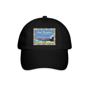 Can Picafort Küstenlandschaft - Baseballkappe - Schwarz/Schwarz - Vorne