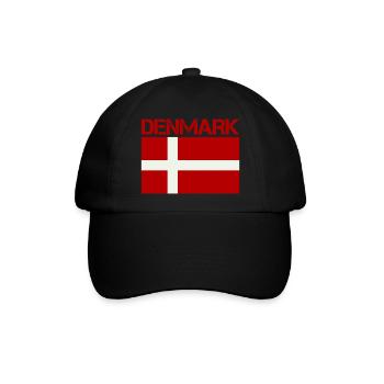 denmark - Baseballkappe - Schwarz/Schwarz - Vorne