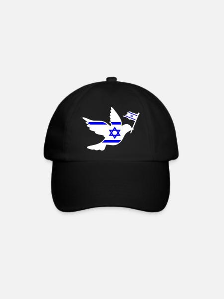 Israel Friedenstaube - Baseballkappe - Schwarz/Schwarz