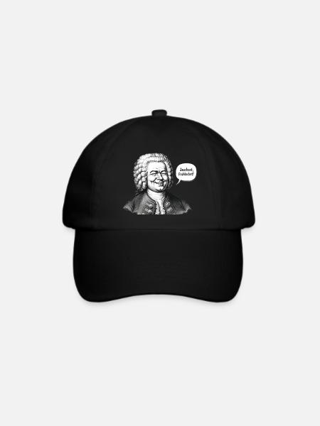 Johann Sebastian Bach - Baseballkappe - Schwarz/Schwarz
