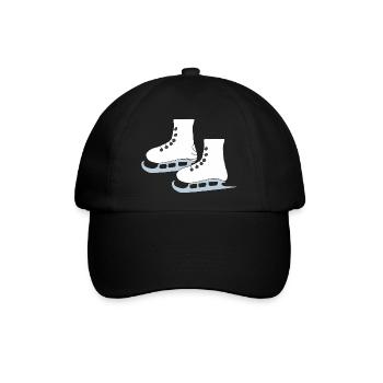 schlittschuhe 2 - Baseballkappe - Schwarz/Schwarz - Vorne