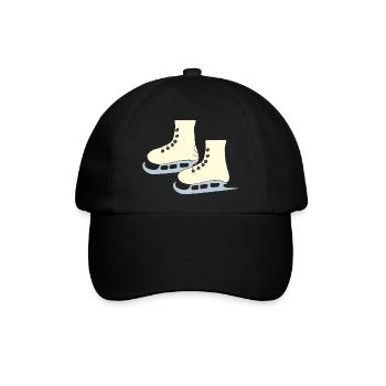 schlittschuhe gelb - Baseballkappe - Schwarz/Schwarz - Vorne
