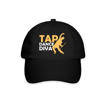 Tap Dance Diva Tap Dancing Tap Dancer - Baseballkappe - Schwarz/Schwarz - Vorne