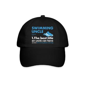 Sport Uncle Swimming - Baseballkappe - Schwarz/Schwarz - Vorne