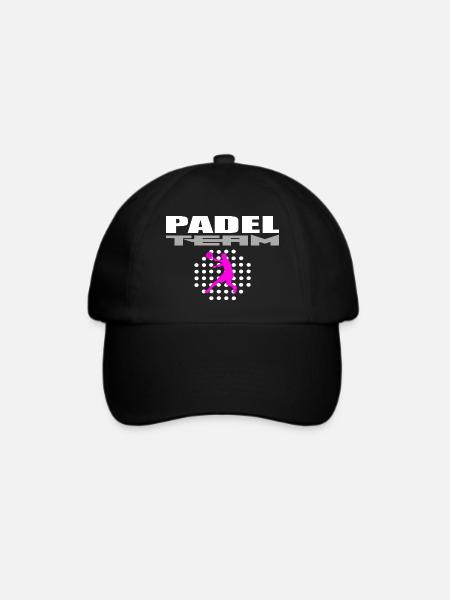 Padel-Mannschaft - Baseballkappe - Schwarz/Schwarz