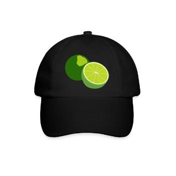 Limette - Baseballkappe - Schwarz/Schwarz - Vorne