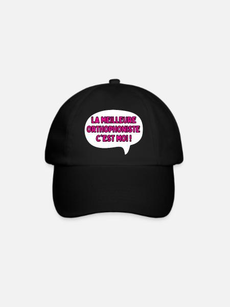Geschenkidee für einen Logopäden - Baseballkappe - Schwarz/Schwarz