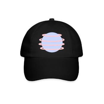 Retro Kugel schlichtes Design für Kunstpuristen! - Baseballkappe - Schwarz/Schwarz - Vorne