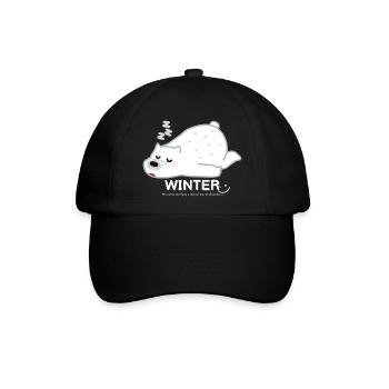 Winter Bear - Baseballkappe - Schwarz/Schwarz - Vorne